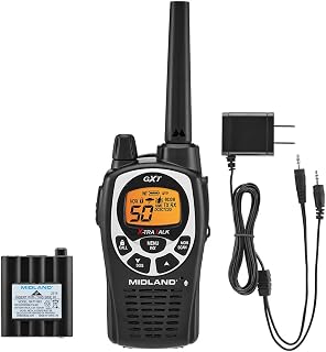 Midland GXT1000X3VP4 GMRS Two-Way Radios with Headsets, Black, 3 Pack | 50 Channels, 142 Privacy Codes, Up to 36 Mile Long Range, JIS4 Water Resistant, NOAA Weather Alert, Rechargeable NiMH