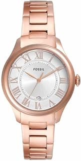 Fossil Gilmore Women's Quartz Movement Three Hands Date Watch with Stainless Steel or Leather Strap
