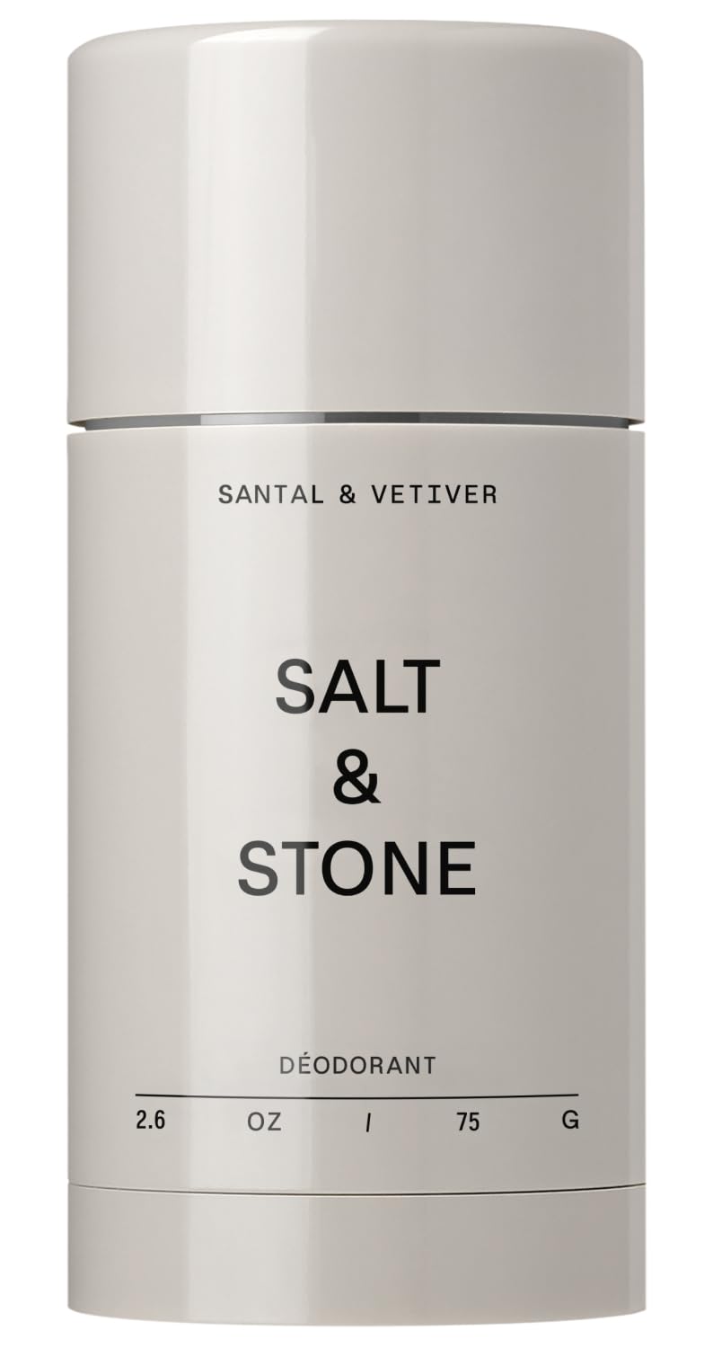 Salt & Stone Aluminum-Free Deodorant, Women & Men Santal & Vetiver 2.6 oz | Extr
