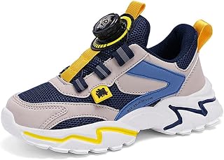 Twinice Children's Shoes Breathable Boys Sports Shoes Girls Trainers Running Shoes with Velcro Fastening and Non-Slip Lightweight Indoor Sole 28 EU - 41 EU