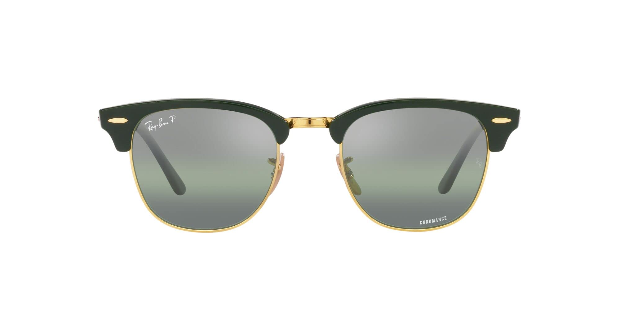 Ray-Ban RB3016 CLUBMASTER 1368G4 Unisex Sunglasses Colour Green Lens Silver/Gree