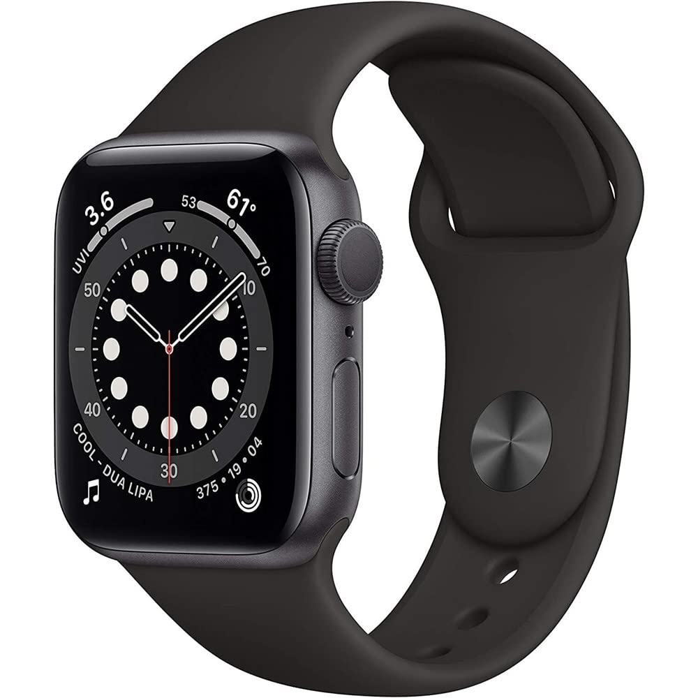 Apple Watch Series 6 (GPS + Cellular, 44mm) - Space Gray Aluminum Case with Blac