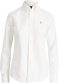 Women's Classic Fit Oxford Cotton Button-Down Long Sleeve Shirt