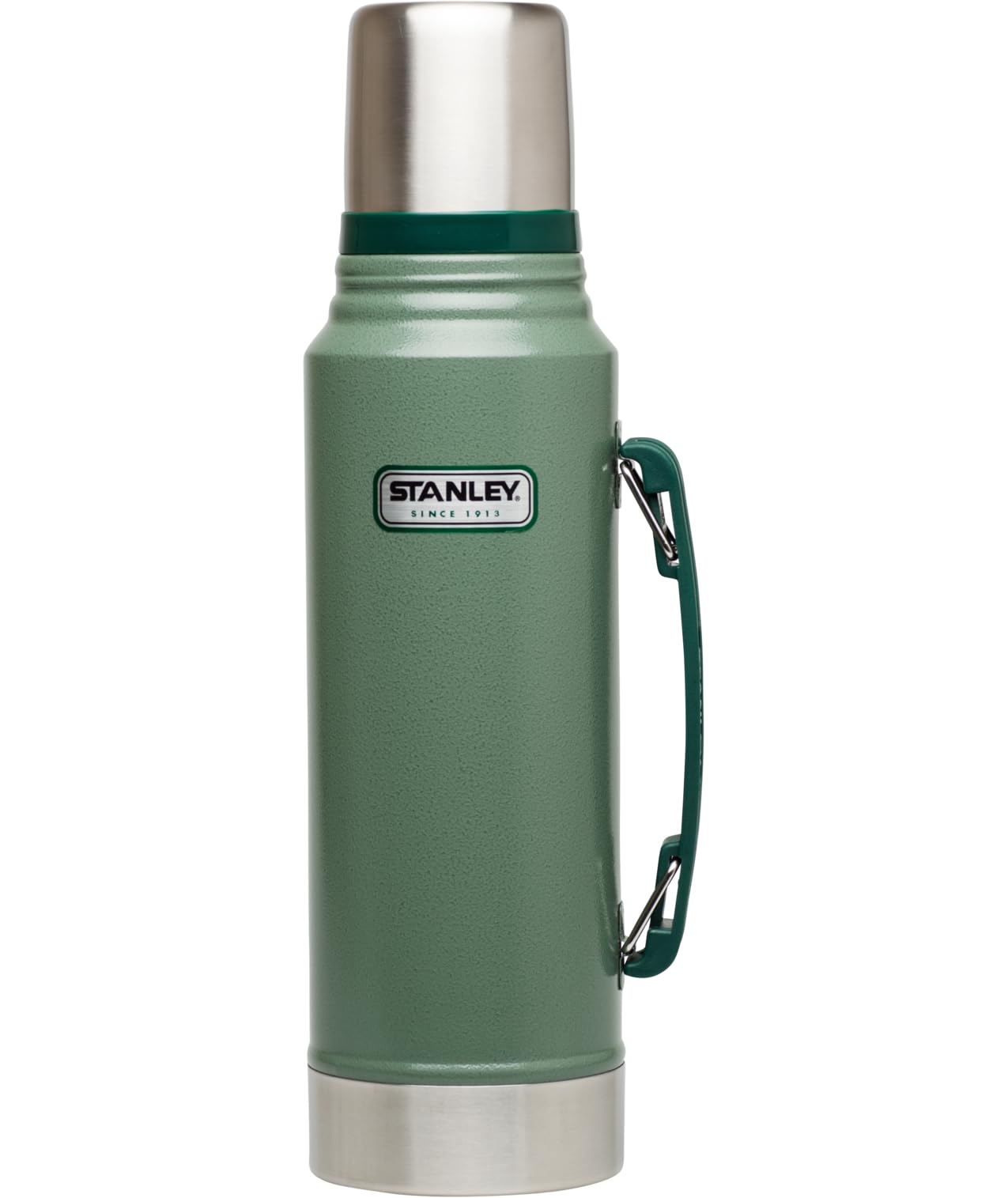 STANLEY Heritage Classic Vacuum 1.1 qt Bottle with Handle, Hammertone Green | In