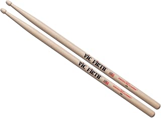 Vic Firth 5A Drum Stick for Crates and Drums Length 16 Inches Wood Tip Brown