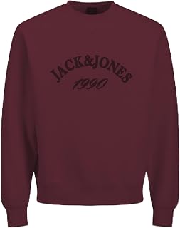 JACK & JONES Jorbleecker Branding Men's BF Jorbleecker Branding Sweatshirt Crew BF (Pack of 1)