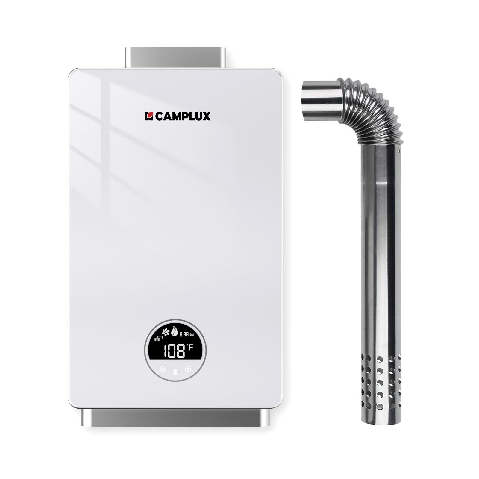 CAMPLUX Propane Tankless Water Heater 3.18 GPM, 82,000 BTU Instant On Demand Pro