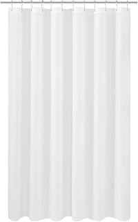 N&Y HOME Extra Long Shower Curtain 72 x 80 Inches Hotel Quality Washable White Bathroom Curtains with Eyelets 72 x 31.5 Inch