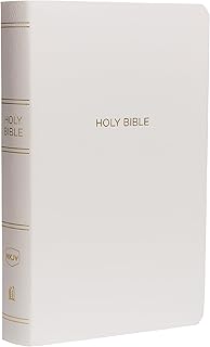 NKJV, Gift and Award Bible, Leather-Look, White, Red Letter, Comfort Print: Holy Bible, New King James Version