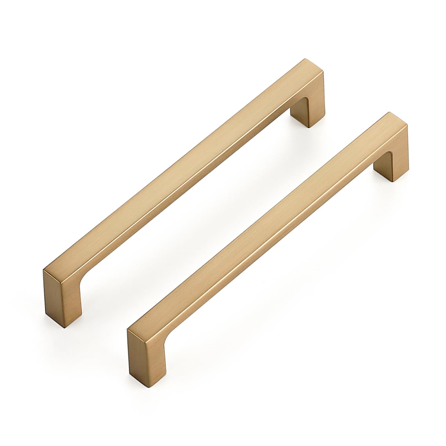 Ravinte Champagne Bronze Kitchen Square Cabinet Handles 5 Inch 10 Pack | Modern 