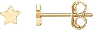 PAVOI 14K Gold Plated Sterling Silver Bar, Dot, Heart, Triangle, Star, Cat | Dainty Earrings for Women