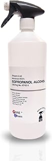 Pure Chem Isopropyl Alcohol Isopropanol IPA Rubbing Alcohol Cleaning 99.9% | 1L Spray, 99.9% IPA, Isopropanol, High Purity Cleaning Alcohol, Electronics Cleaner, Fast Evaporation, Residue-Free Finish