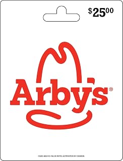 Arby's Physical Gift Card - $25