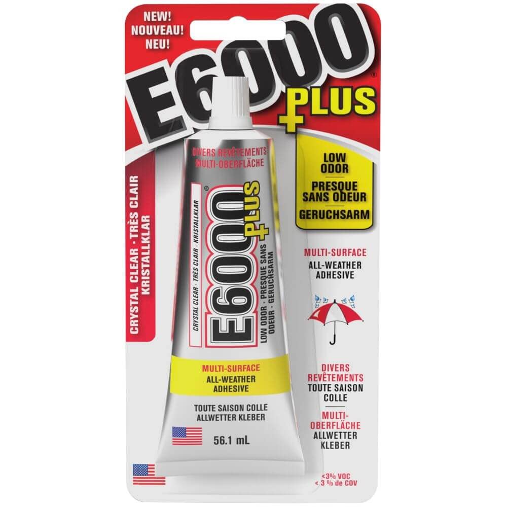 Eclectic Products inc. E6000 Plus Multi-purpose Clear Glue, Waterproof and Paint