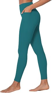 Sunzel Nunaked Workout Leggings for Women, Tummy Control Compression Yoga Gym Pants Seamless Front and High Waist 26"