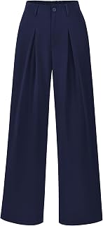 BTFBM Fall High Waisted Business Casual Palazzo Pants For Women Dressy 2026
