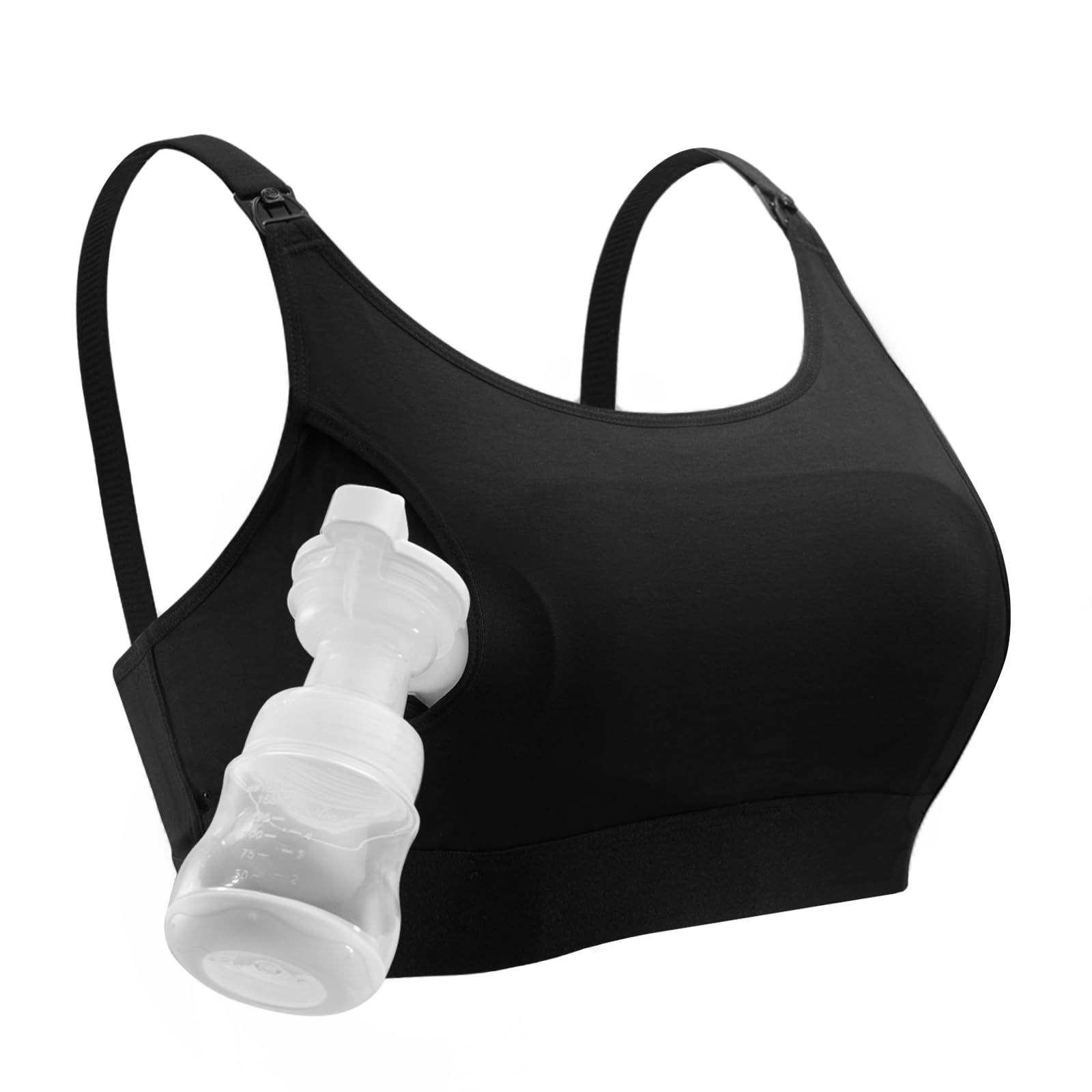 momcozy Hands Free Pumping Bra, Adjustable Breast-Pumps Holding Bra, Pumping & N