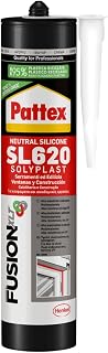 Pattex SL620 Silicone Sealant Window and Construction Neutral Low Module, Resists Mould, Atmospheric Agents, Diluted Acids and Bases, UV Rays, Ivory, 300 ml