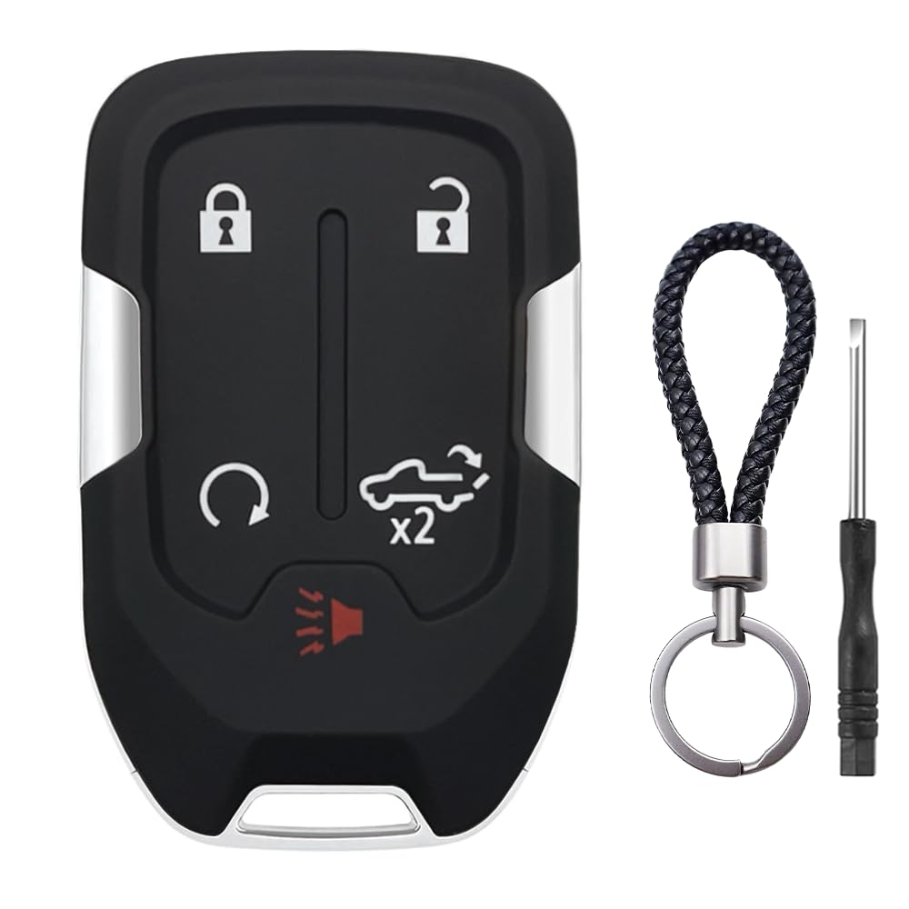 Key Fob Shell Case Replacement Fits for Chevy Silverado 2022 2021 2020 2019 and 