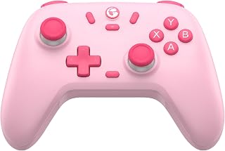 GameSir Nova Lite Wireless Controller – 2.4G & Bluetooth Gamepad for Windows PC, iPhone, Android, Switch & Steam Deck – Hall Effect Triggers, Turbo Function, Rumble Vibration - Pink