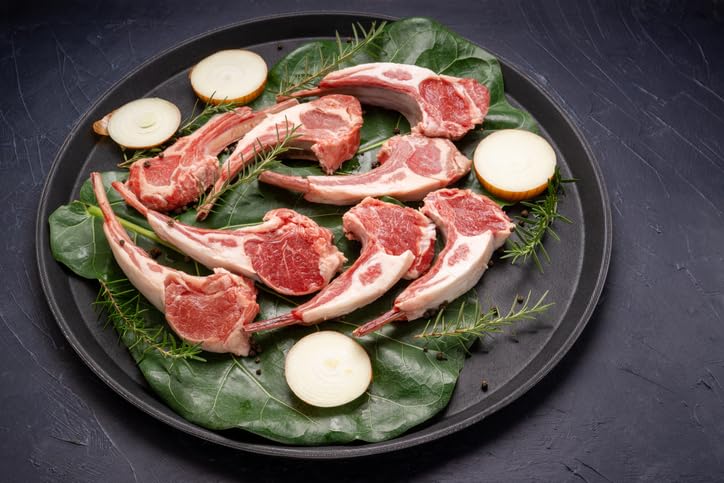 New York Steak & Seafood Frozen New Zealand Rib Lamb Chops - 2 oz Each Hand Trim