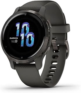 Garmin [Renewed Venu 2S GPS 40mm Smartwatch, AMOLED Touchscreen, All-day Advanced Health & Fitness Features, Music Storage, Wellness Smartwatch with up to 10 days battery life, Graphite (Renewed)