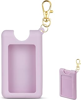 VANEST Silicone Case Compatible with Noshinku Pocket Hand Sanitizer, Protective Case with Keychain for Refillable Travel Size, Hand Sanitizer Spray Accessory