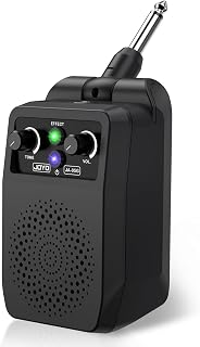 JOYO Mini Electric Guitar Amp 5W Combo Amplifier Bluetooth Rechargeable for Room Solo Practice & Travel, Built-in 4 Effects (Clean/Overdrive/Distortion/Reverb) (JA-05G)