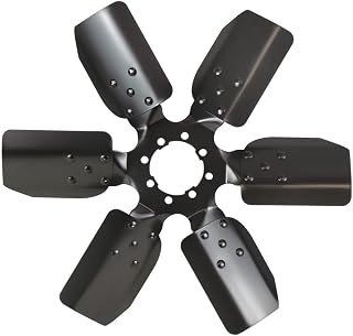 Derale 17117 Heavy Duty Fan Blade Series 1000 17" Steel Clutch Fan Standard Rotation , Black