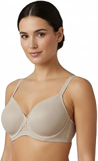 Selene, Women's Shaping Bra Cross High Band with Underwire and Decorated Padded Cups, Violet Collection