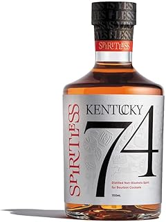 SPIRITLESS Kentucky 74 Non-Alcoholic Bourbon Whiskey, 700ml Bottle | Beautifully Distilled, Non-Alcoholic Spirit for Bourbon Cocktails