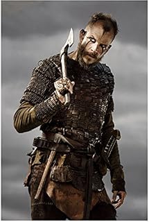 Vikings Gustaf Skarsgård as Floki Looking Mean with Axe on Shoulder 8 x 10 Photo