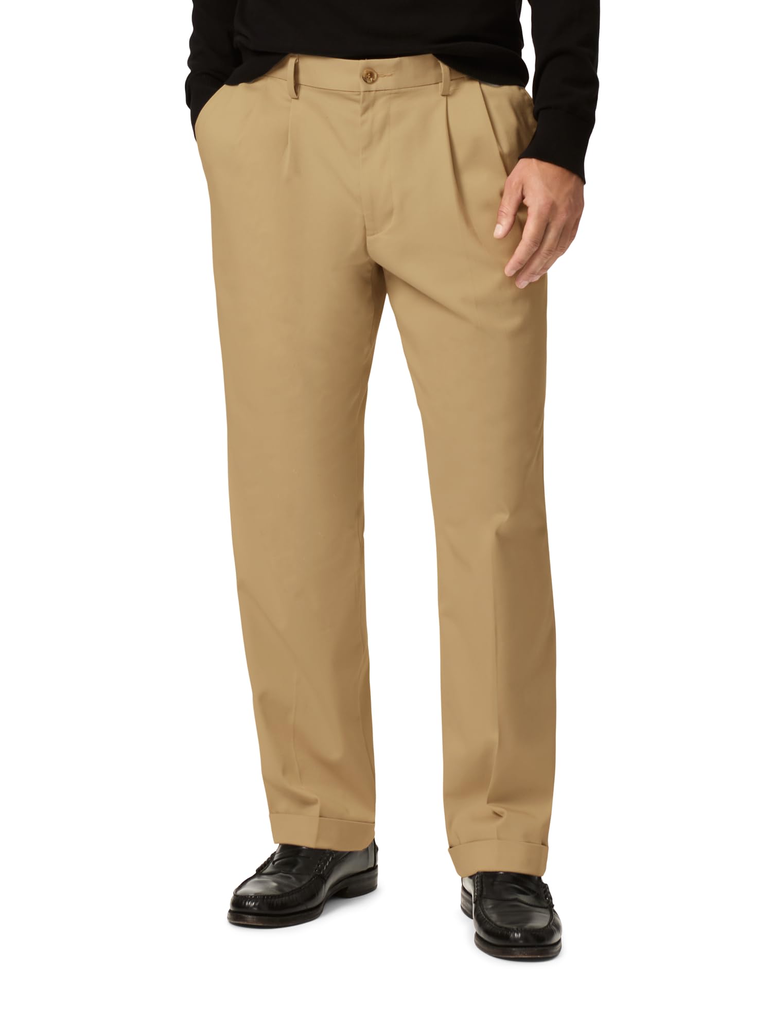 Dockers - Comfortable Fit New Signature Khaki Trousers D4 - Pleated Men's Trouse