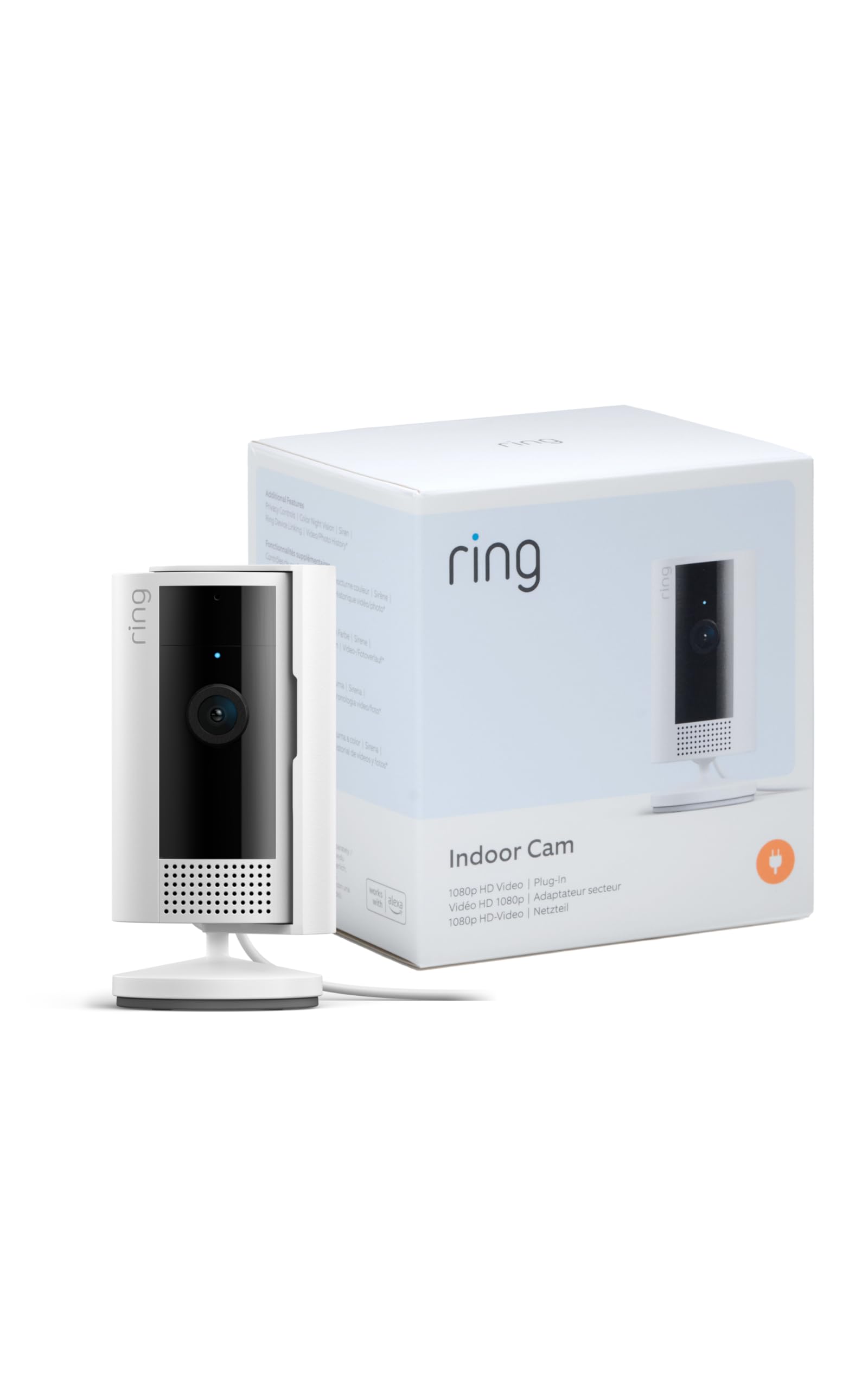Ring Indoor Camera (2nd Gen) | Plug-In Pet Security Camera | 1080p HD, Two-Way T