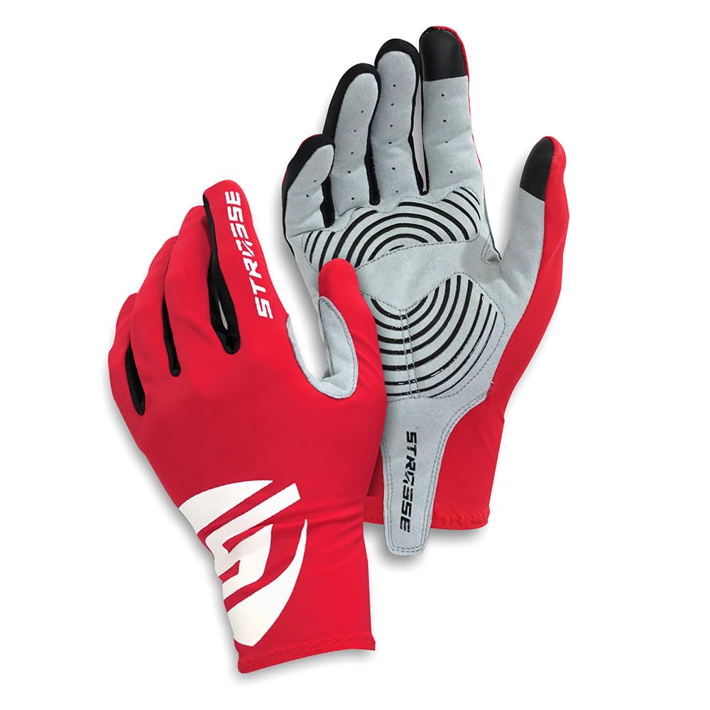 ＳＴＲＡＳＳＥ Sim Racing Gloves – Silicone Grip Driving Gloves for Steering Wheel, Bre