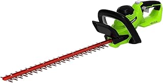 Greenworks 40V 24" Cordless Hedge Trimmer (1" Cutting Capacity), Tool Only | Clean cutting action aids precise shaping with less vibration and fatigue; balanced handling boosts comfort during longer.