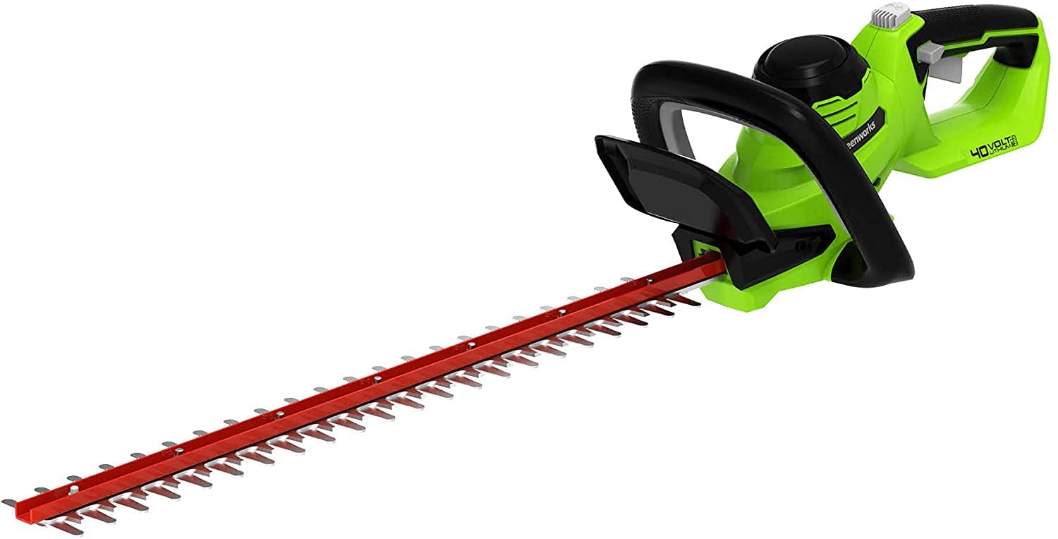 Greenworks 40V 24" Cordless Hedge Trimmer (1" Cutting Capacity), Tool Only | Cle