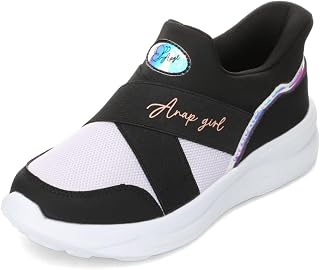 ANG-5004 Slip-on Sneakers, Kids, Hands-Free, Athletic Shoes, School, Going to Kindergarten, Hands Free, Easy to Put on and Take off, Spat Shoes