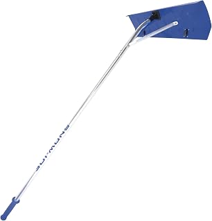 Snow Joe Roof Rake and Snow Removal Tool with 26-Foot Reach and 20-Foot Debris Slide - Ice Remover and Winter Season Accessory for Home, Building, and Garage, RJ207M
