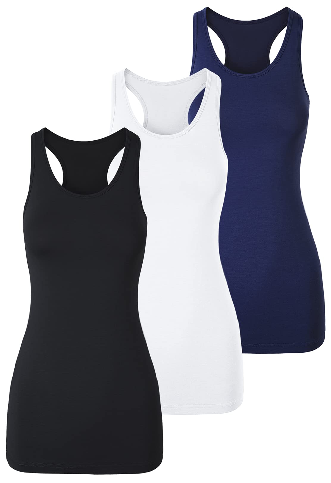 TAIPOVE Women's Racerback Tank Top Long Camisole Sleeveless Yoga Shirts Workout 