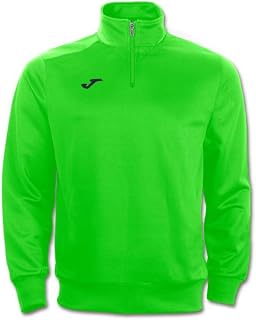 Joma Winner Mens Boys Training Sweatshirt 6XS to 3XL Zip Fleece Lined, neon green, L