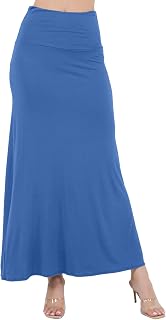 Azules Maxi Skirt for Women, Flowy Dressy Long Skirts for Women