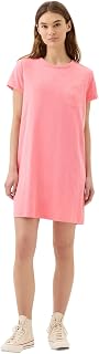 Gap Womens Relaxed Pocket T-Shirt Dress Coral Frost S