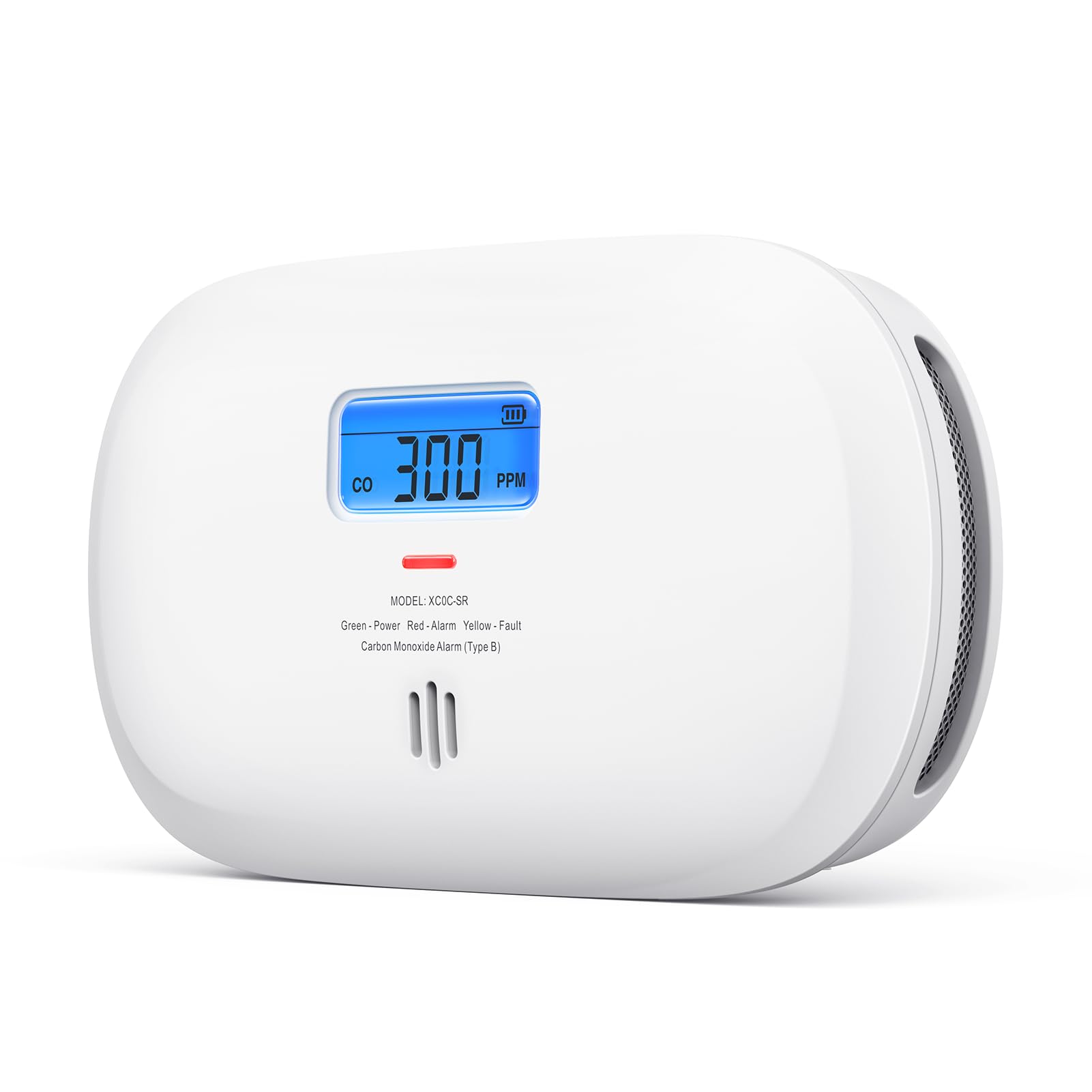 X-Sense Carbon Monoxide Detector, 10 Year Sensor Life, XC0C-SR, 1 Pack | CO Alar