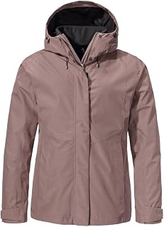 Schöffel Damen 3in1 Jacket Style Okere WMS, wasserdichte, atmungsaktive Outdoorjacke mit herausnehmbarer Fleecejacke, warme 3in1 Jacke mit verstellbarer Kapuze