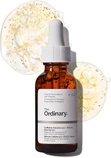 The Ordinary Caffeine Solution 5% + EGCG Eye Serum, Depuffing Eye Serum for Dark Circles and Tired Eyes