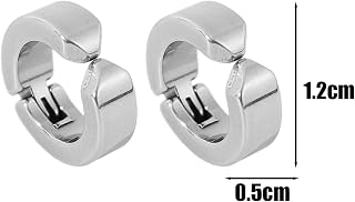 2Pcs Non Piercing Hoop Simple Earring Clip Men Women Punk Fake Earrings Hoop New Jewelry