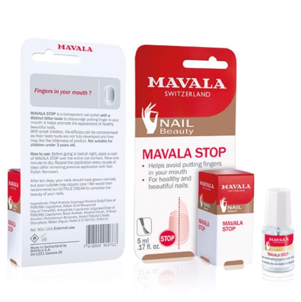 Mavala Stop Deterrent Nail Polish Treatment | Nail Care to Help Stop Putting Fin