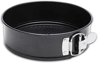 HIWARE 9 Inch Non-stick Cheesecake Pan Springform Pan with Removable Bottom/Leakproof - Black