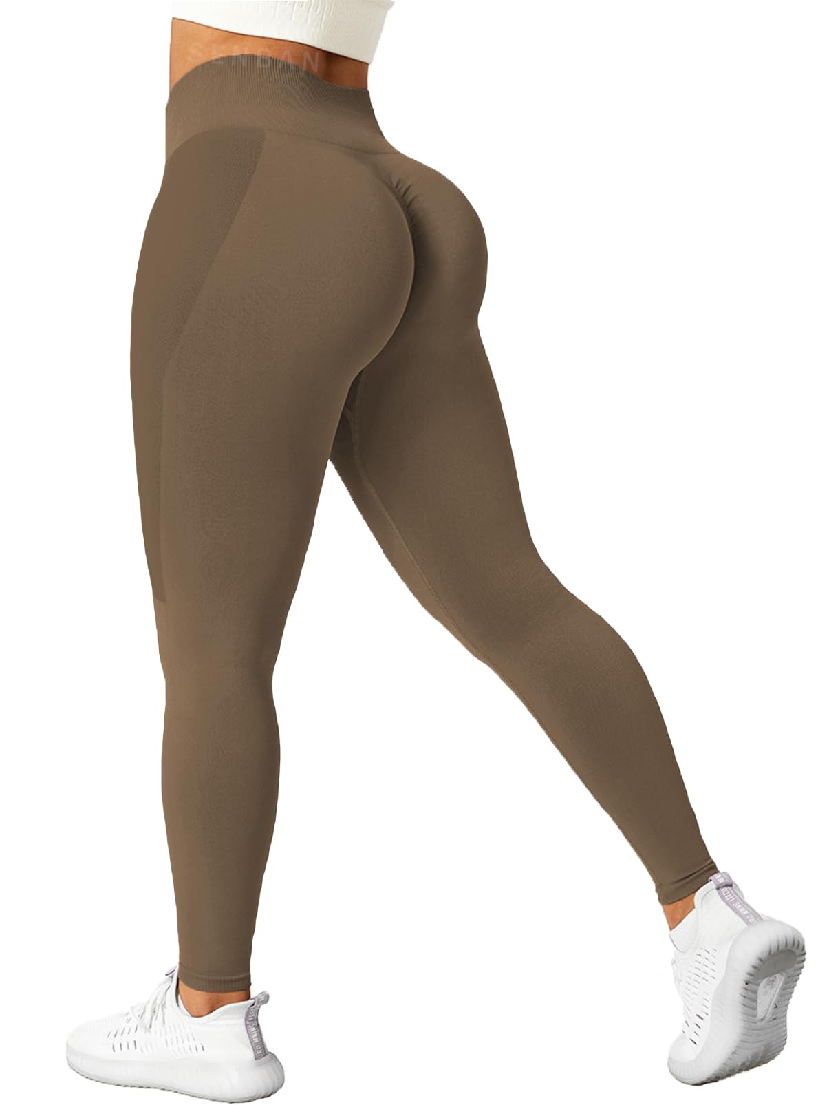 SENBAN High Waisted Leggings for Women Seamless Workout Gym Yoga Tummy Control S